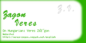 zagon veres business card